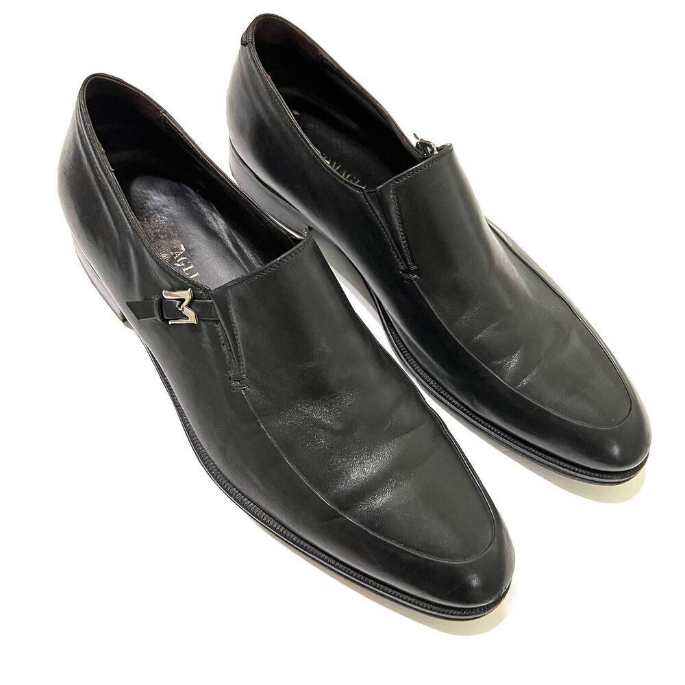 Bruno Magli Pivetto Leather Loafer Size 11.5 Black